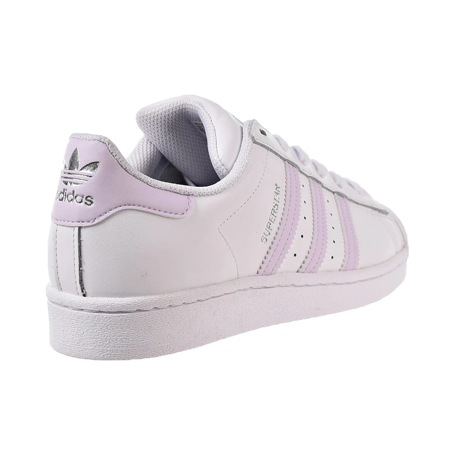 Adidas Superstar Women's Shoes Cloud White-Purple Tint-Silver Metallic