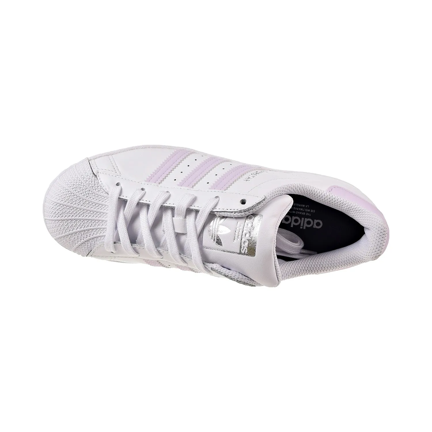 Adidas Superstar Women's Shoes Cloud White-Purple Tint-Silver Metallic