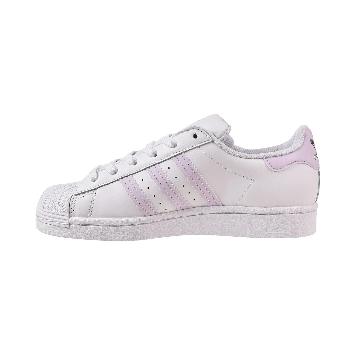 Adidas Superstar Women's Shoes Cloud White-Purple Tint-Silver Metallic