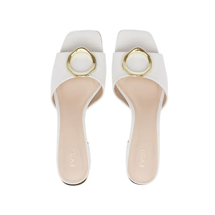 Golden Hoop Adorned Mule BCM 166