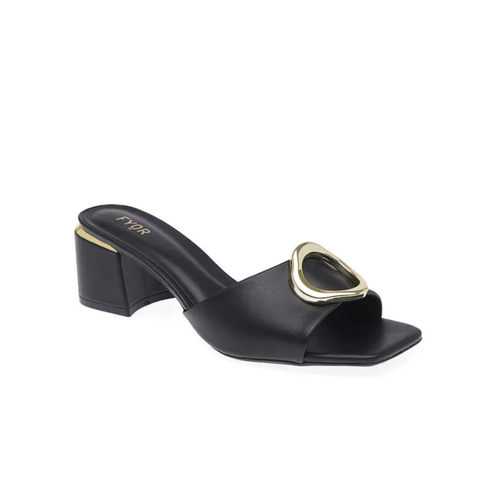Golden Hoop Adorned Mule BCM 166
