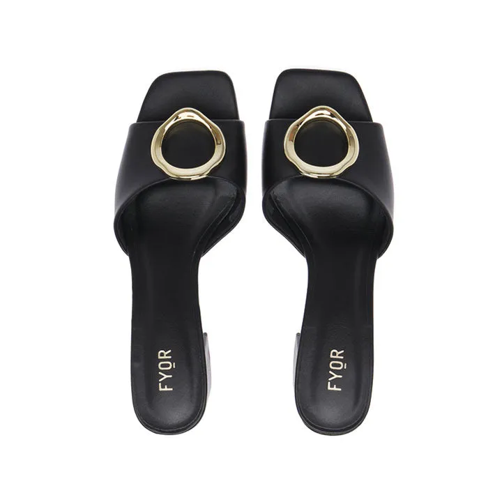 Golden Hoop Adorned Mule BCM 166