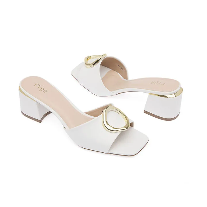 Golden Hoop Adorned Mule BCM 166