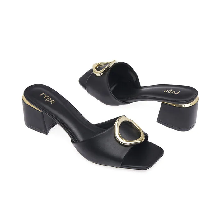 Golden Hoop Adorned Mule BCM 166