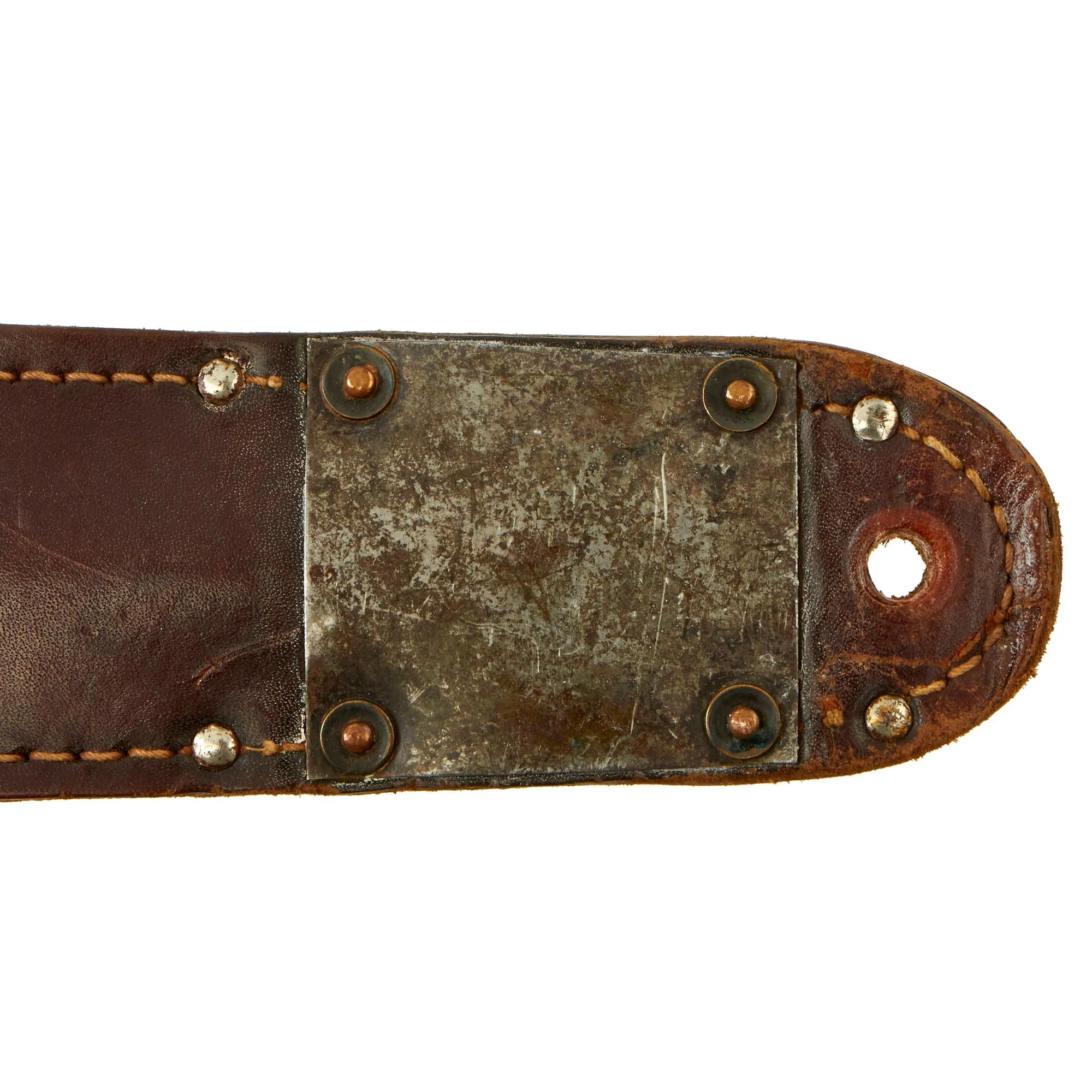Original U.S. WWII USMC Marine Raider Stiletto Dagger by Camillus with Named M6 Sheath