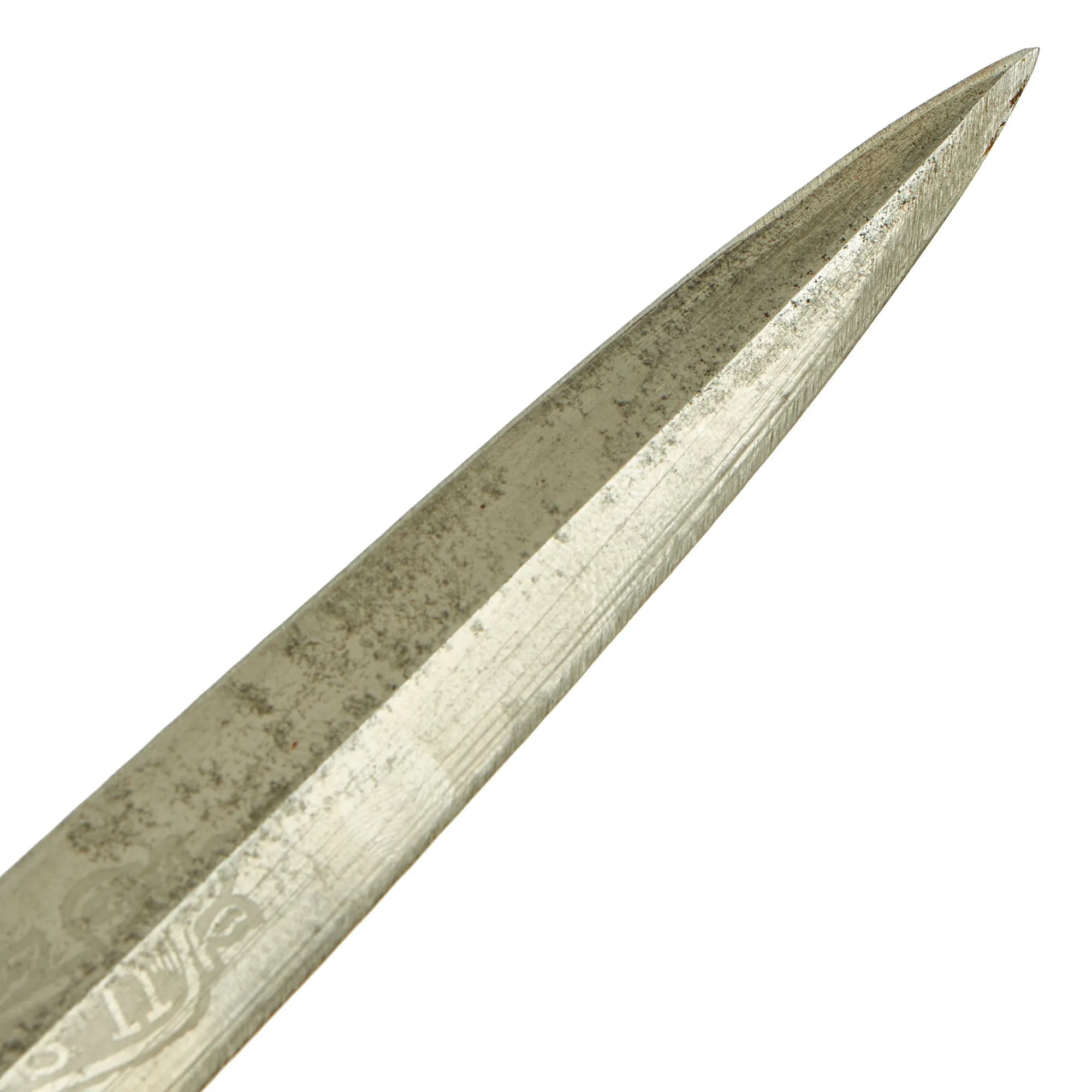 Original U.S. WWII USMC Marine Raider Stiletto Dagger by Camillus with Named M6 Sheath